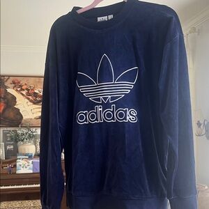 Adidas women Dark Blue Crewneck Sweater